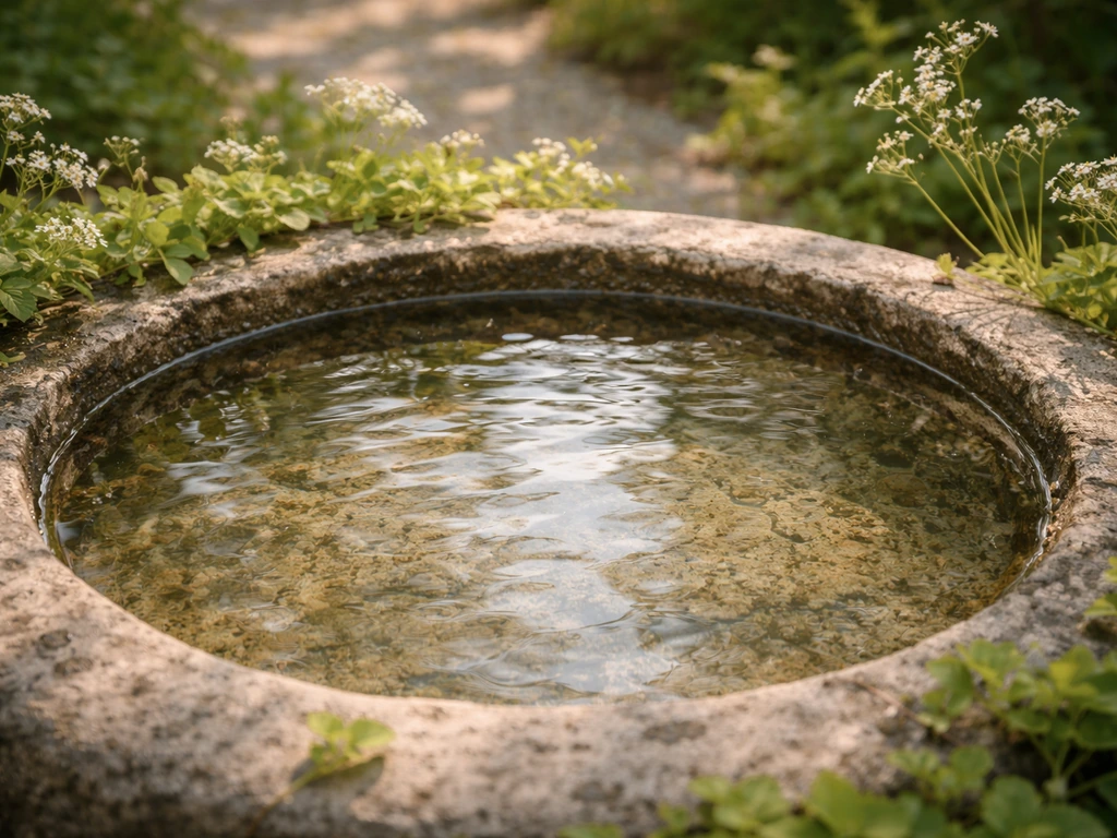 what to plant in a bird bath