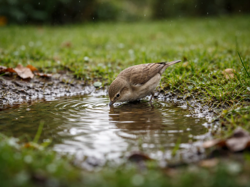 bird which drinks only rain water