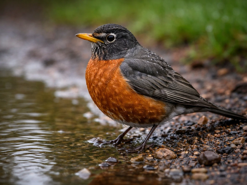 which bird drink only rain water