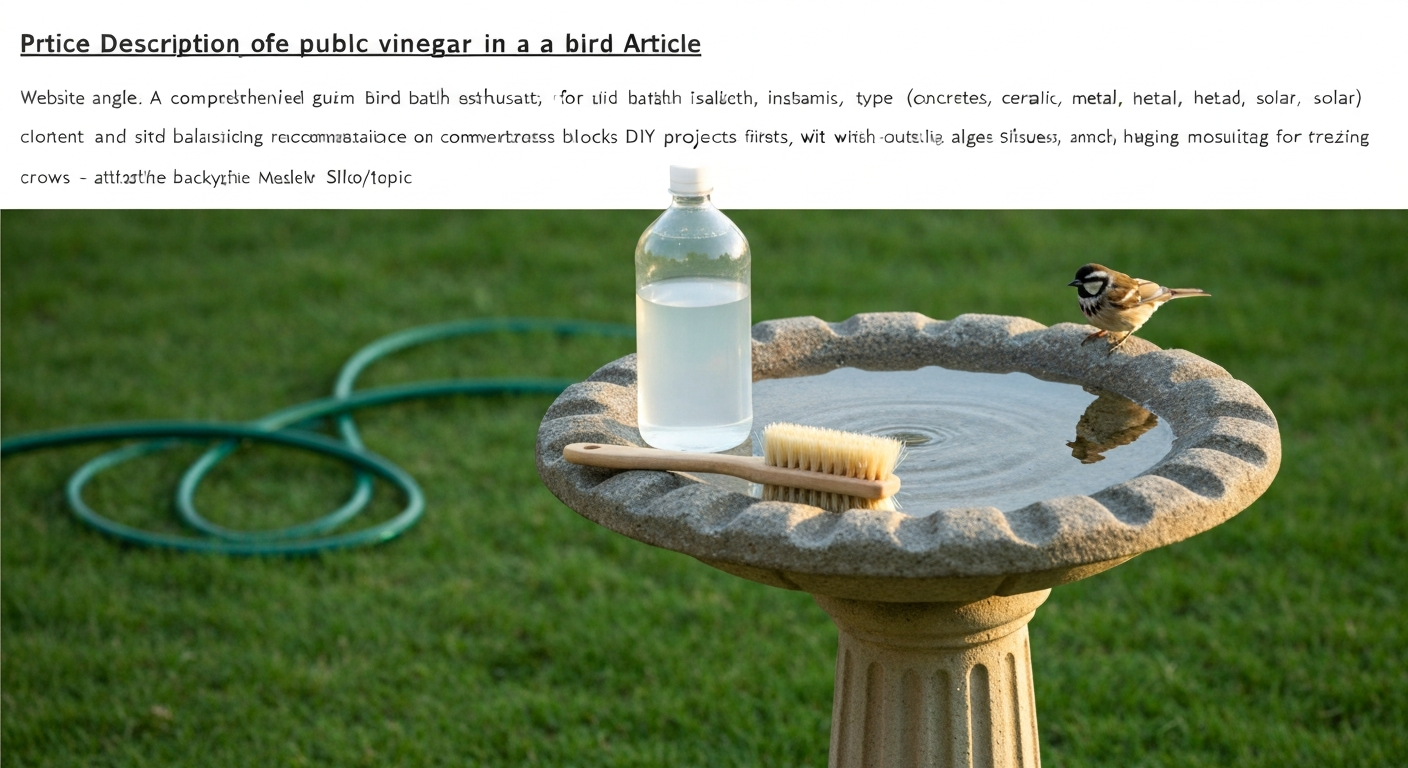 Can You Put Vinegar in a Bird Bath? Safe Use & Cleaning Tips