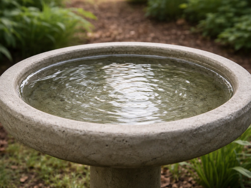 how to seal concrete bird bath
