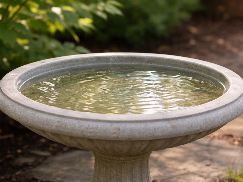 How to Keep a Bird Bath Clean: Water Clarity Guide