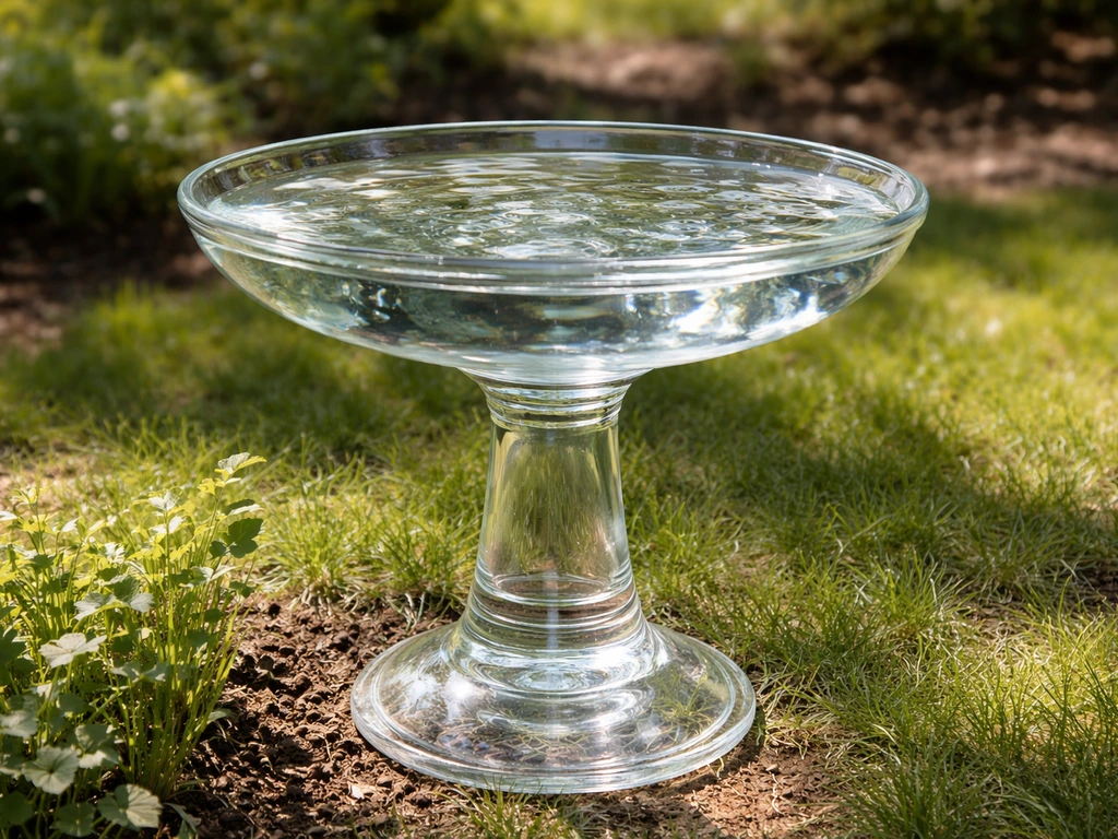 How to Make a Bird Bath From Glass Vases