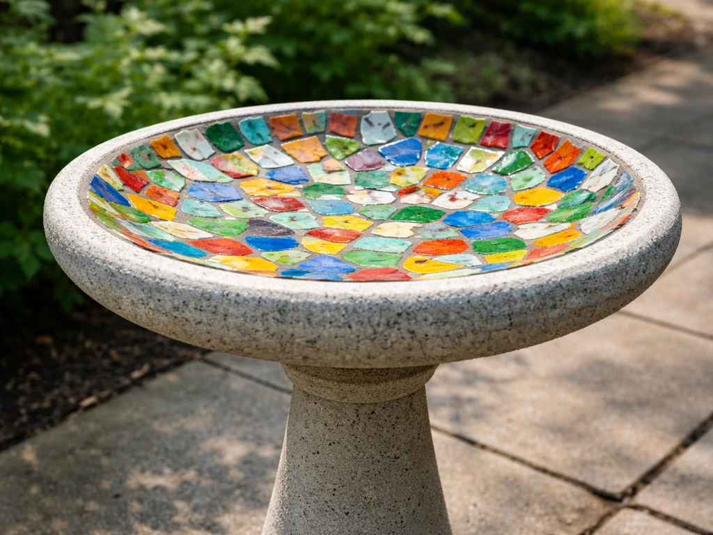 How to Make a Mosaic Bird Bath: DIY Concrete Guide