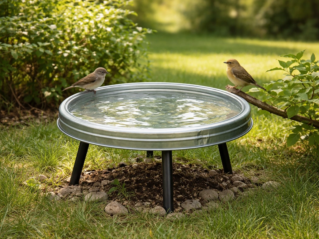 Trash Can Lid Bird Bath DIY Guide for Safe Setup