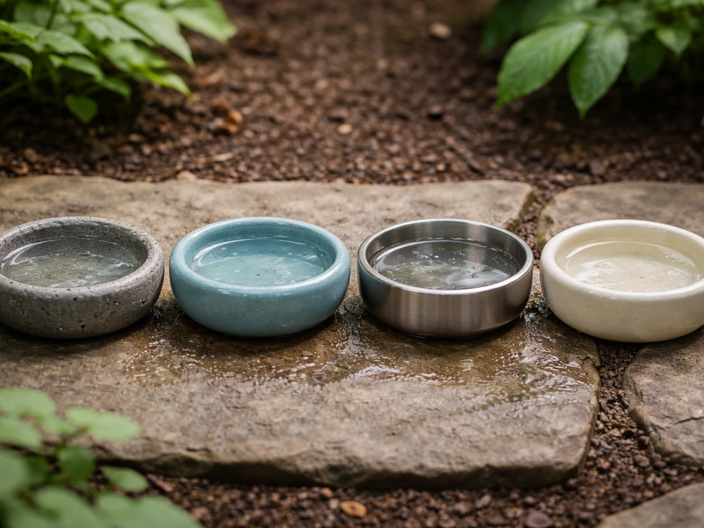 what are bird baths made out of